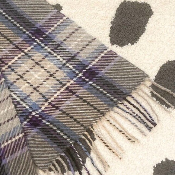 Fiori Di Firenze Men's Made in Italy Vintage Multi Check Plaid Designer Scarf - Picture 5 of 7